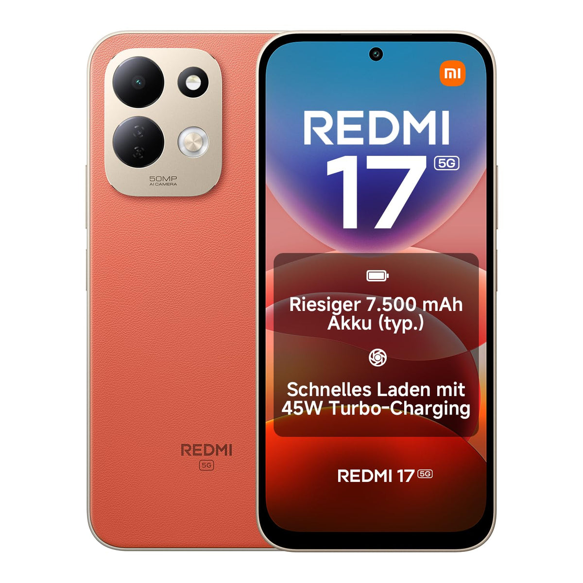 XIAOMI REDMI 17, Smartphone 4+128 GB, Grün, 7500mAh Akku, 45W Laden