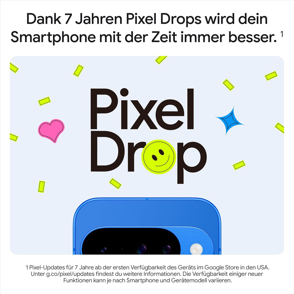 Google Pixel 10 – Android-Smartphone ohne SIM-Lock, mit Gemini, innovativer Dreifach-Rückkamera, mehr als 24 Stunden Akkulaufzeit und 6,3 Zoll großem Actua-Display – Obsidian, 128GB