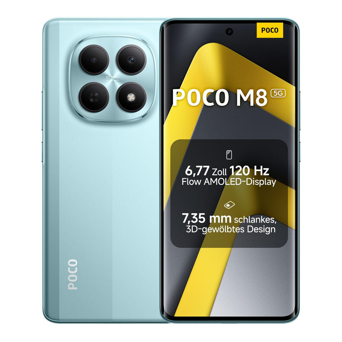 XIAOMI Poco M8 5G Smartphone, 8+256GB, 50MP Kamera, Schwarz