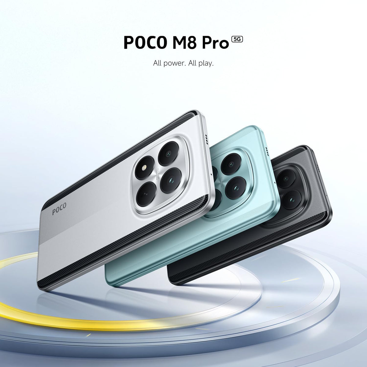 XIAOMI Poco M8 5G Smartphone, 8+256GB, 50MP Kamera, Schwarz