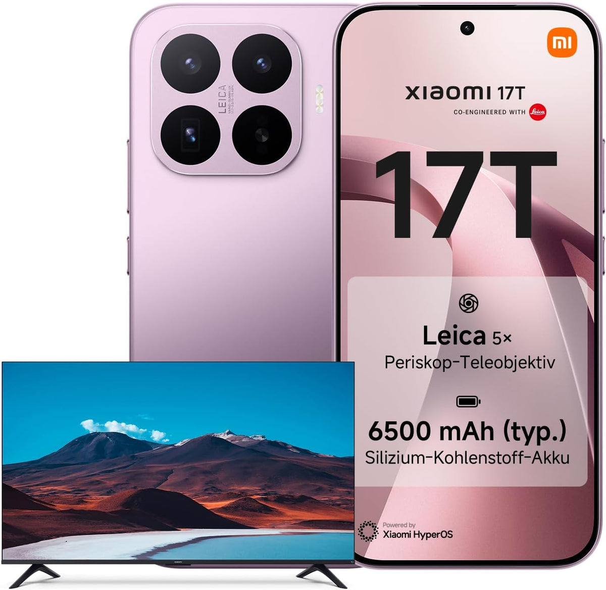 XIAOMI 17T 12+256G Violet Bundle Redmi Pad 2 9.7 4+64GB Gray