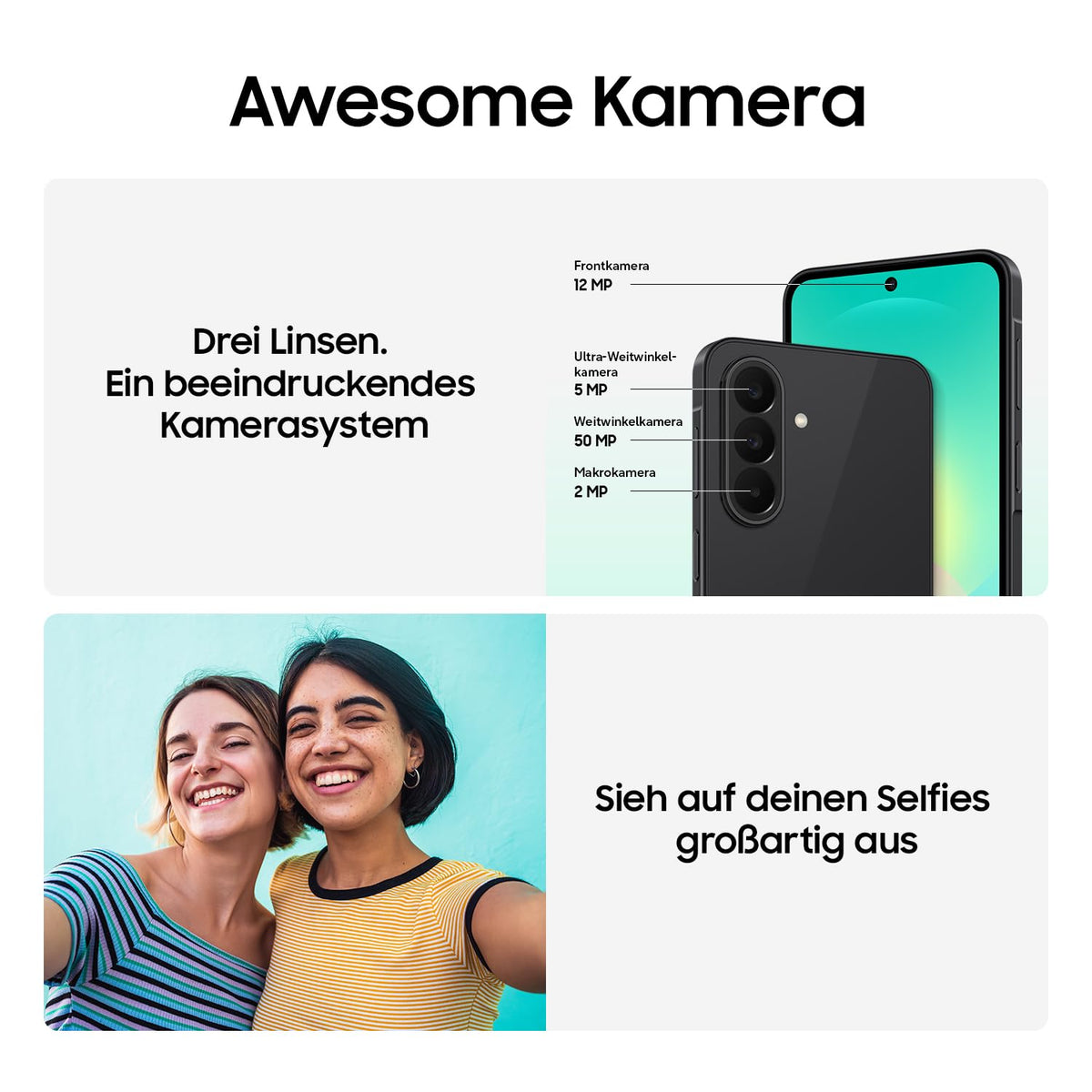 Samsung Galaxy A27 5G Smartphone mit KI-Funktionen, Handy, Blue, 128 GB