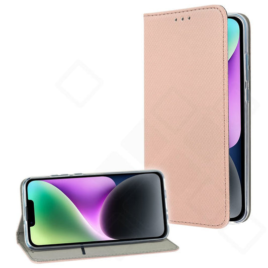Bookcase Basic Magnetic für Apple iPhone 14 – PU Leder Hülle mit Kartenfach