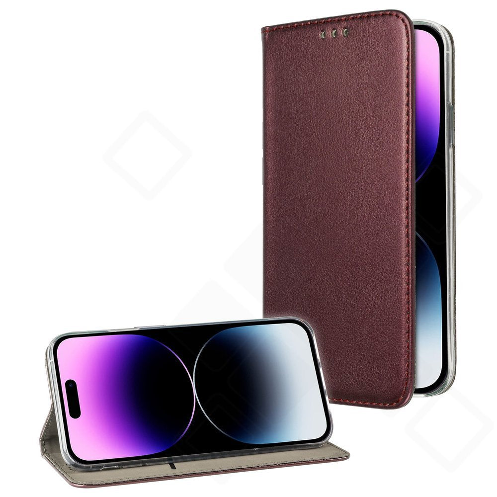 anco Basic Bookcase Magnetic für Apple iPhone 14 – PU Leder | Kartenfach & Magnet