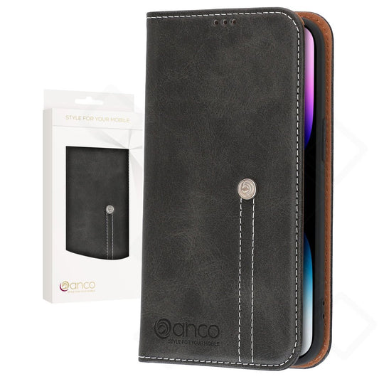 anco Bookcase Phoenix für iPhone 14 Pro Max – PU Leder Hülle mit Kartenfach