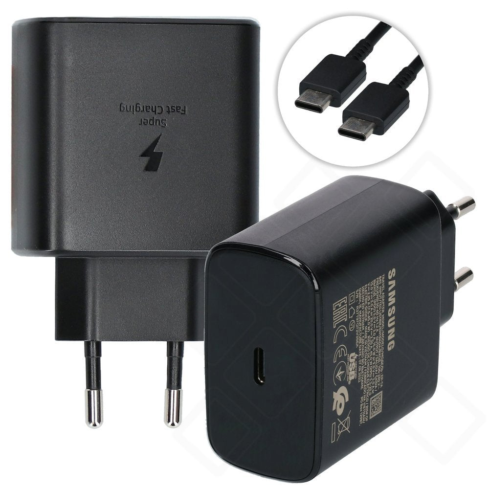 Samsung 45W Schnellladegerät mit USB-C Kabel – Super Fast Charging Set