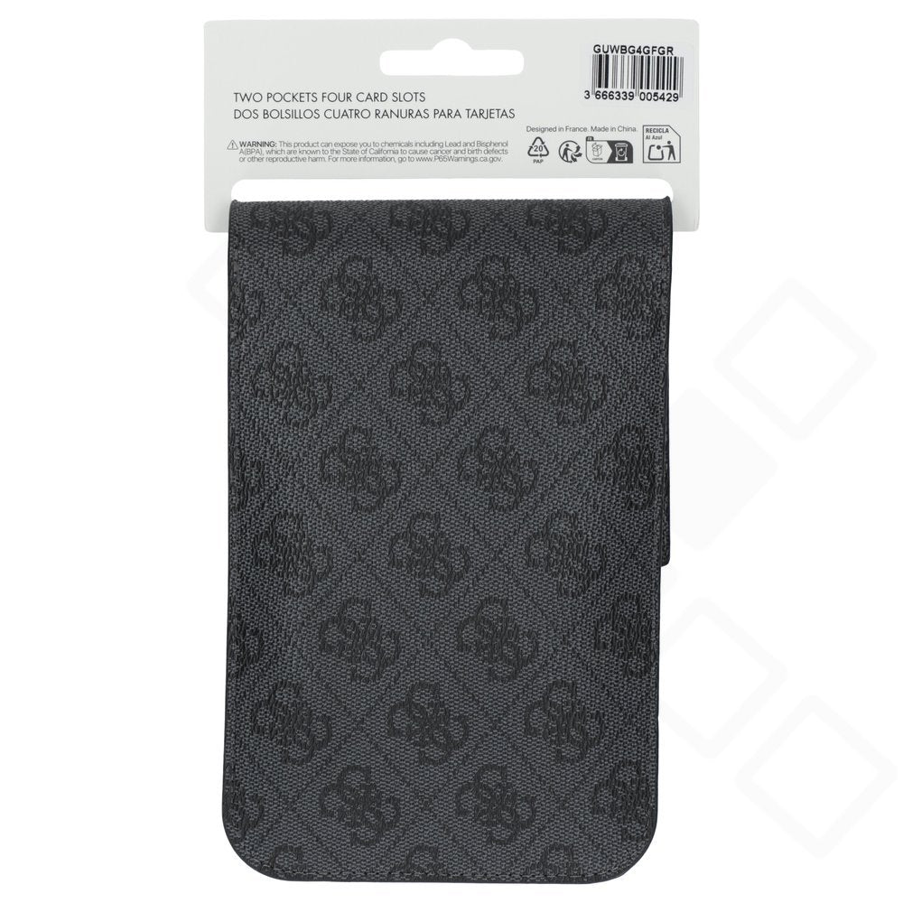 Guess 4G PU Handytasche | Umhängetasche mit Metall Logo Grau
