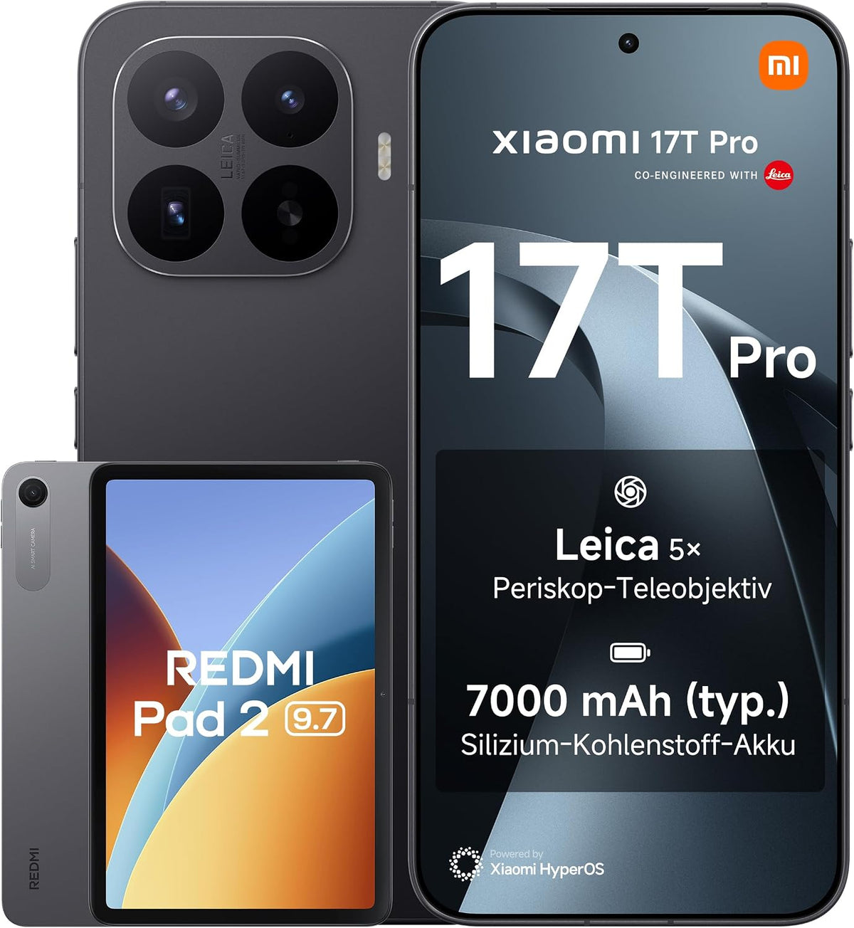XIAOMI 17T 12+256G Violet Bundle Redmi Pad 2 9.7 4+64GB Gray