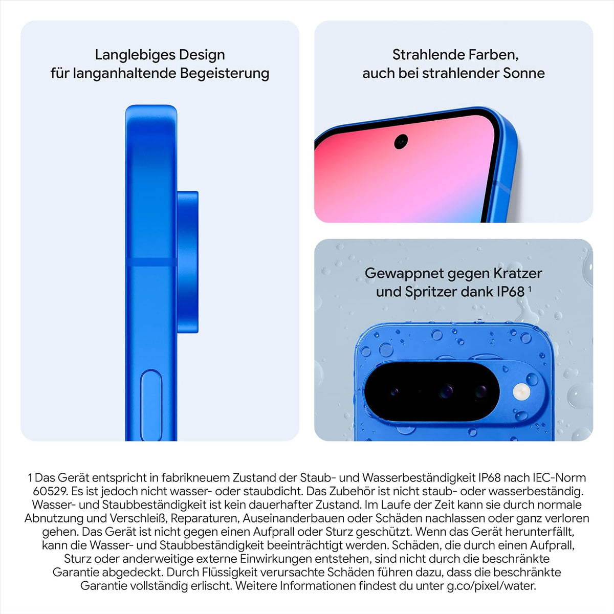 Google Pixel 10 – Android-Smartphone ohne SIM-Lock, mit Gemini, innovativer Dreifach-Rückkamera, mehr als 24 Stunden Akkulaufzeit und 6,3 Zoll großem Actua-Display – Obsidian, 128GB