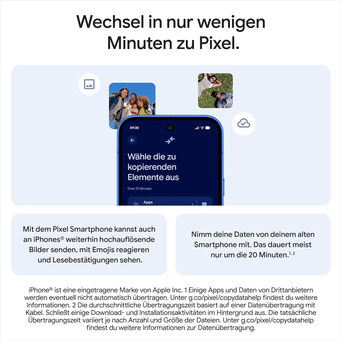Google Pixel 10 – Android-Smartphone ohne SIM-Lock, mit Gemini, innovativer Dreifach-Rückkamera, mehr als 24 Stunden Akkulaufzeit und 6,3 Zoll großem Actua-Display – Obsidian, 128GB
