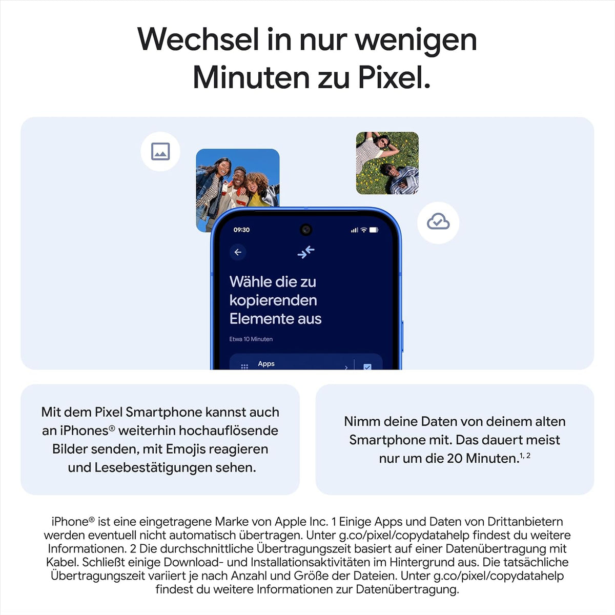Google Pixel 10 – Android-Smartphone ohne SIM-Lock, mit Gemini, innovativer Dreifach-Rückkamera, mehr als 24 Stunden Akkulaufzeit und 6,3 Zoll großem Actua-Display – Obsidian, 128GB