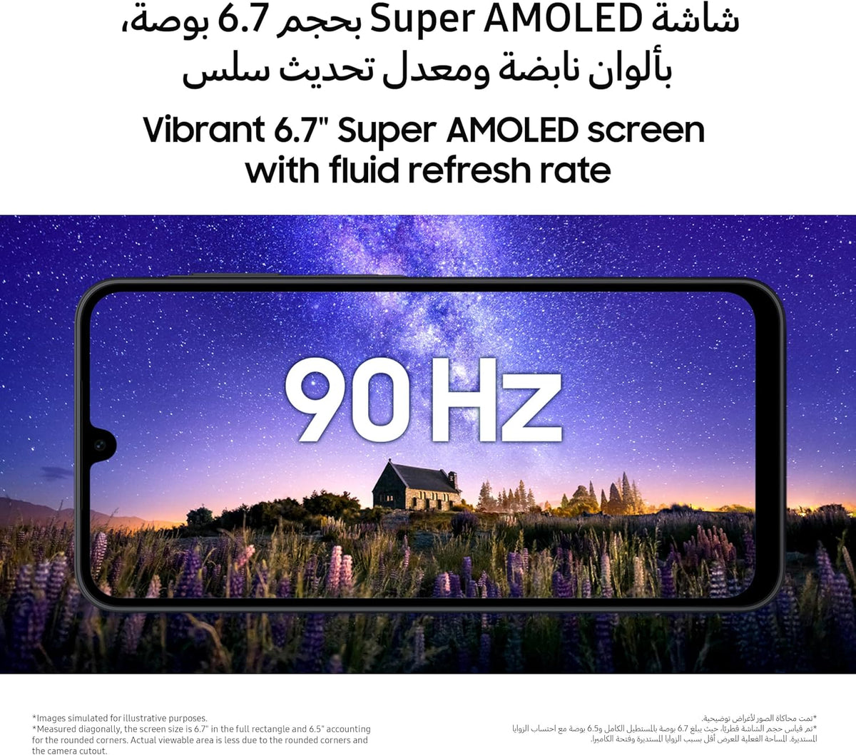 Samsung Galaxy A17 LTE, Dual-SIM, 128GB erweiterbar auf 2TB, Smartphone, Android 14, 4GB RAM, Exynos, 6,7-Zoll AMOLED, 1080x2220, 90Hz (Schwarz)