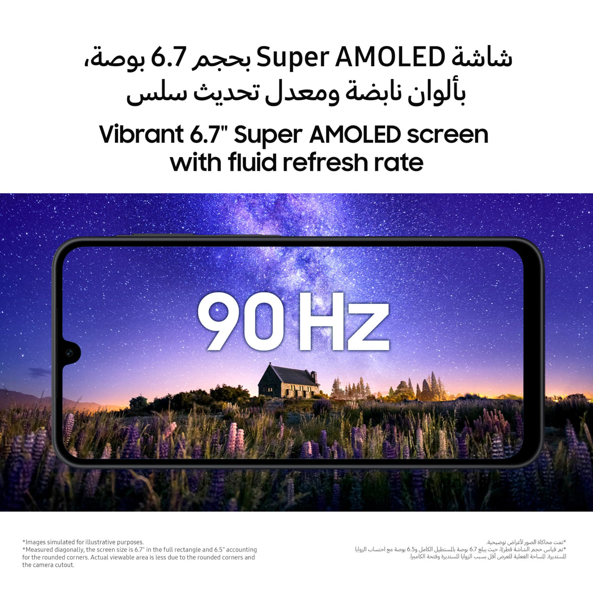 Samsung Galaxy A17 LTE, Dual-SIM, 128GB erweiterbar auf 2TB, Smartphone, Android 14, 4GB RAM, Exynos, 6,7-Zoll AMOLED, 1080x2220, 90Hz (Schwarz)