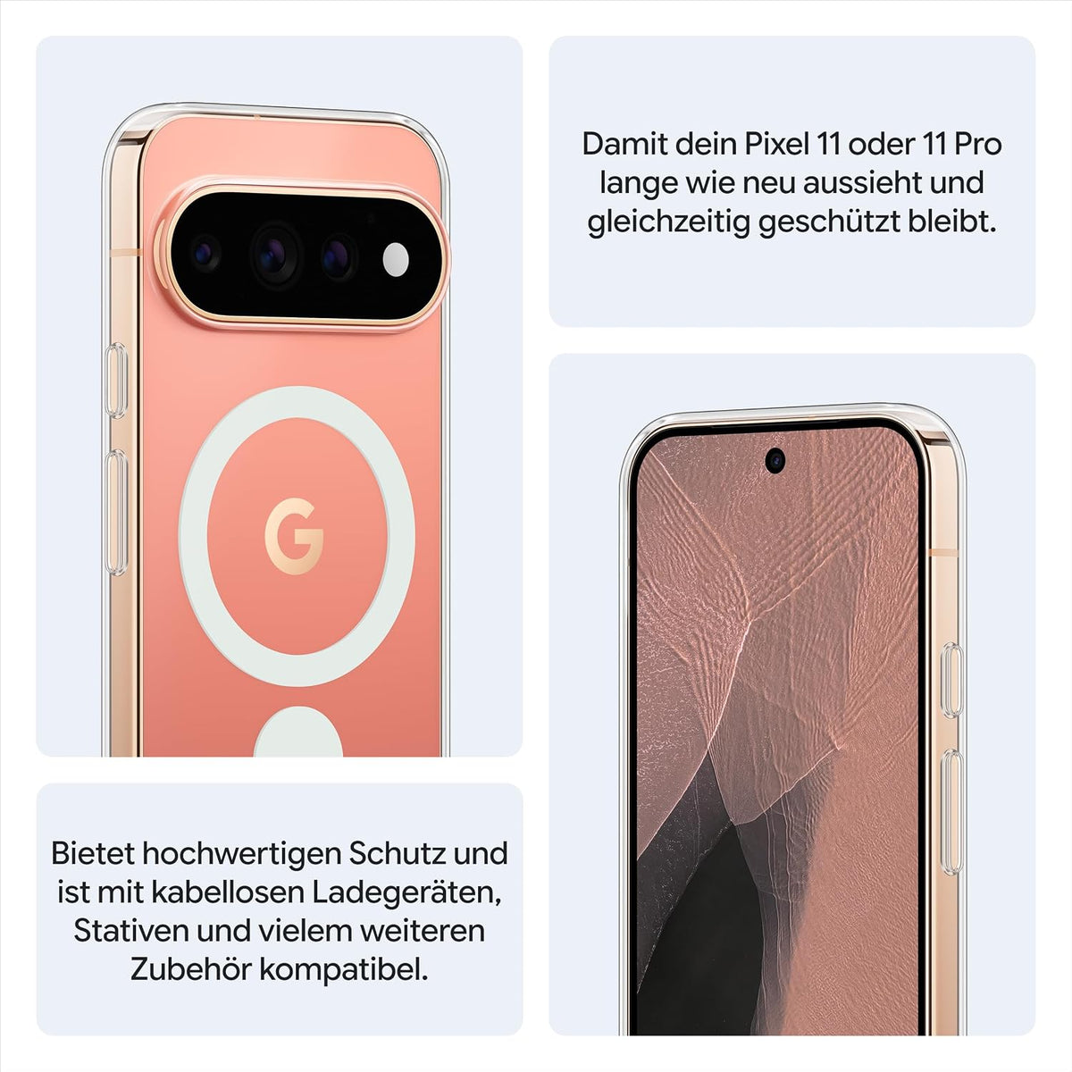 Google Pixel 11 - Smartphone ohne SIM-Lock - Hibiscus, 256GB