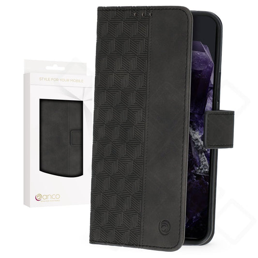 anco Bookcase Geometric für Google Pixel 8 – PU Leder Hülle mit Kartenfach