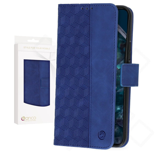 anco Bookcase Geometric für Google Pixel 8 Pro – PU Leder Hülle mit Kartenfach