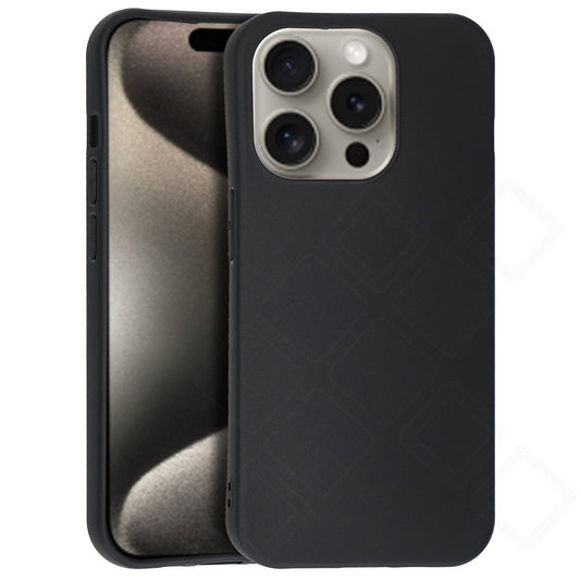 anco Dark Case für Apple iPhone 15 Pro – Matte TPU Hülle Schwarz