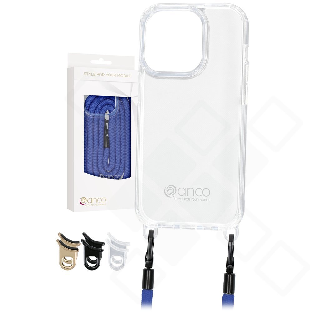anco Lanyard Protect Case für Apple iPhone 14 Pro – TPU Hülle mit Band