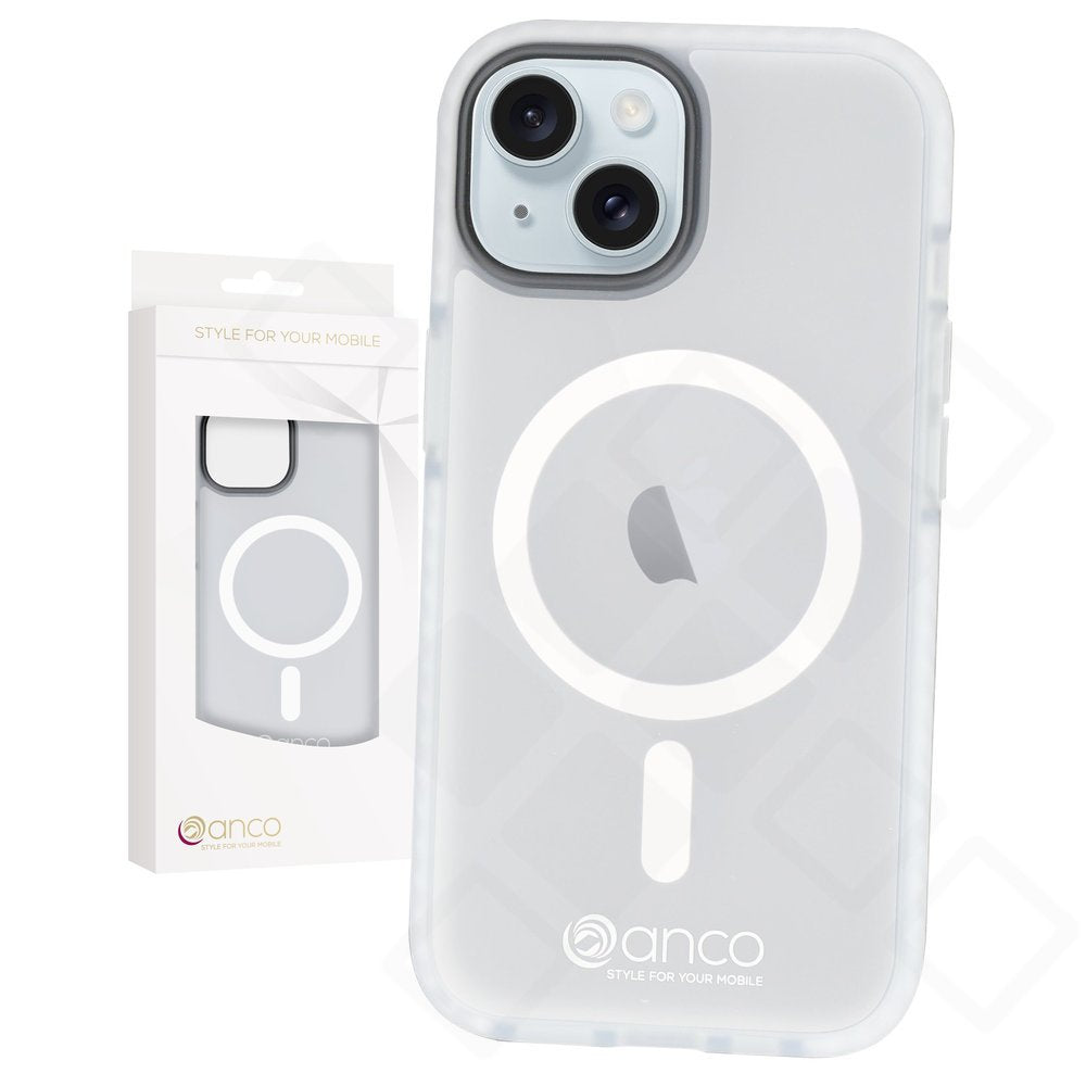 anco Magnetic Protect Case MagSafe iPhone 15 Plus – Frost, 2m Falltest
