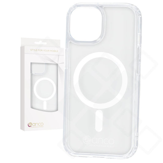 anco Magnetic Case für Apple iPhone 15 – Crystal (MagSafe kompatibel)