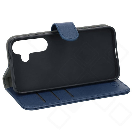 anco Bookcase Hülle für Samsung Galaxy S24 – Blau mit Kartenfach