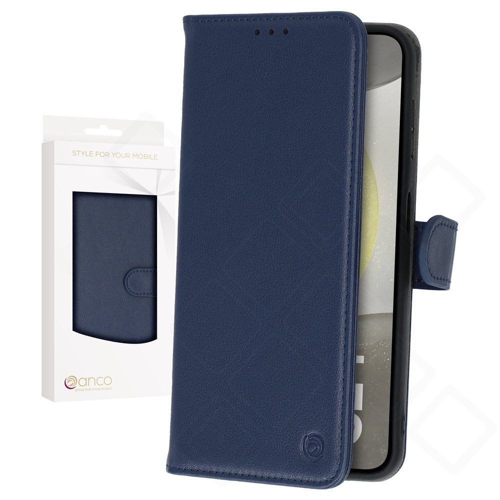 anco Basic Bookcase für Samsung Galaxy S24+ – PU Leder Hülle mit Kartenfach