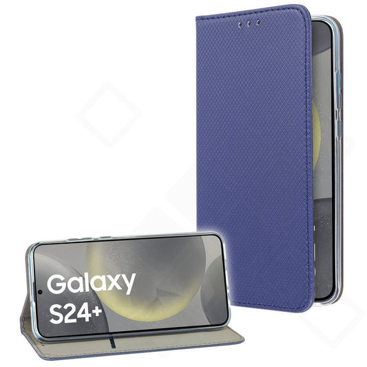 Basic Bookcase Magnetic für Samsung Galaxy S24+ – PU Leder Hülle mit Kartenfach
