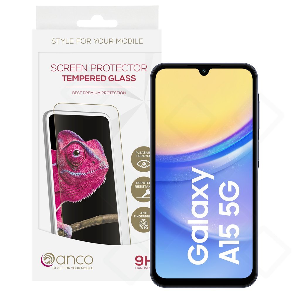 anco Panzerglas Samsung Galaxy A15 / A15 5G – 9H Fullscreen Displayschutz