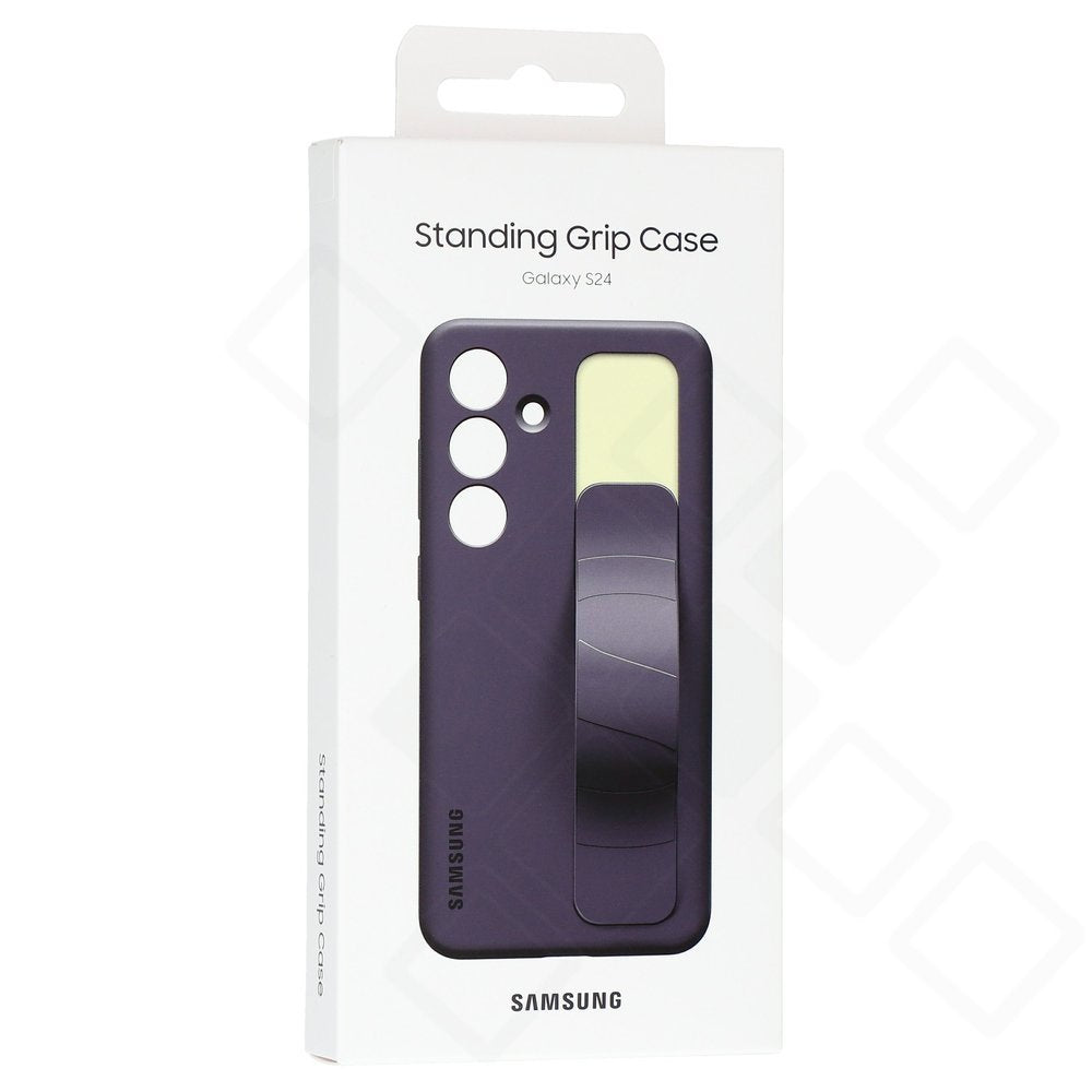 Samsung Galaxy S24+ Grip Hülle mit Band – Standing Grip Case Original | Lila & Taupe