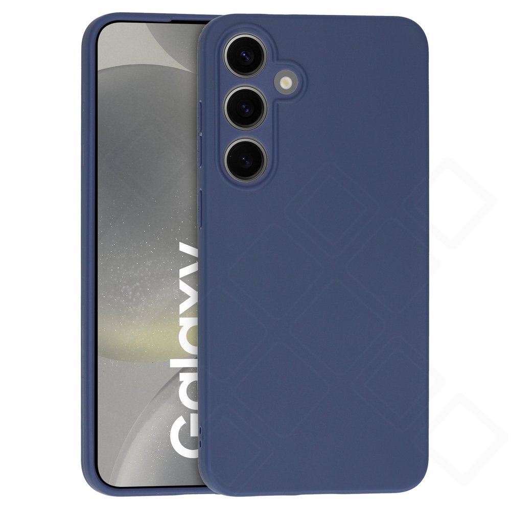 anco TPU Case Galaxy S24+ – Matte Schutzhülle rutschfest in Dark Blue & Grün