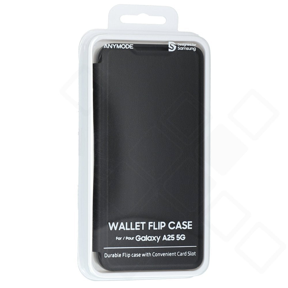 Samsung Galaxy A25 Wallet Flip Cover Schwarz – Original mit Kartenfach
