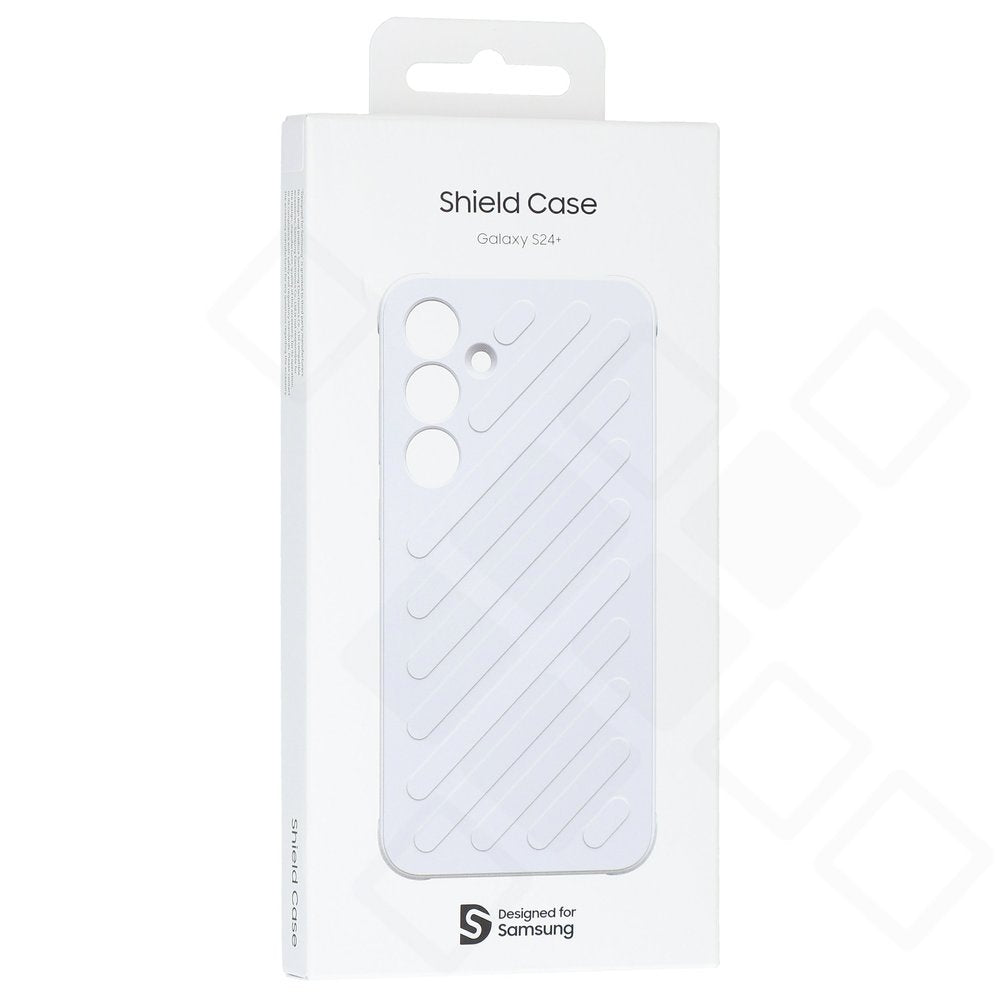 Samsung Galaxy S24+ Hülle Stoßschutz – Shield Case Designed for Samsung | Grau & Lila