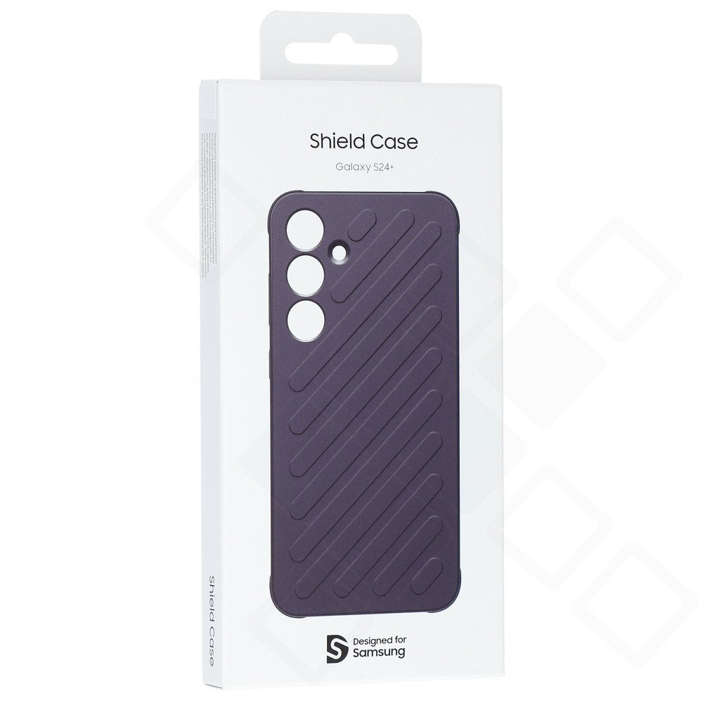 Samsung Galaxy S24+ Hülle Stoßschutz – Shield Case Designed for Samsung | Grau & Lila