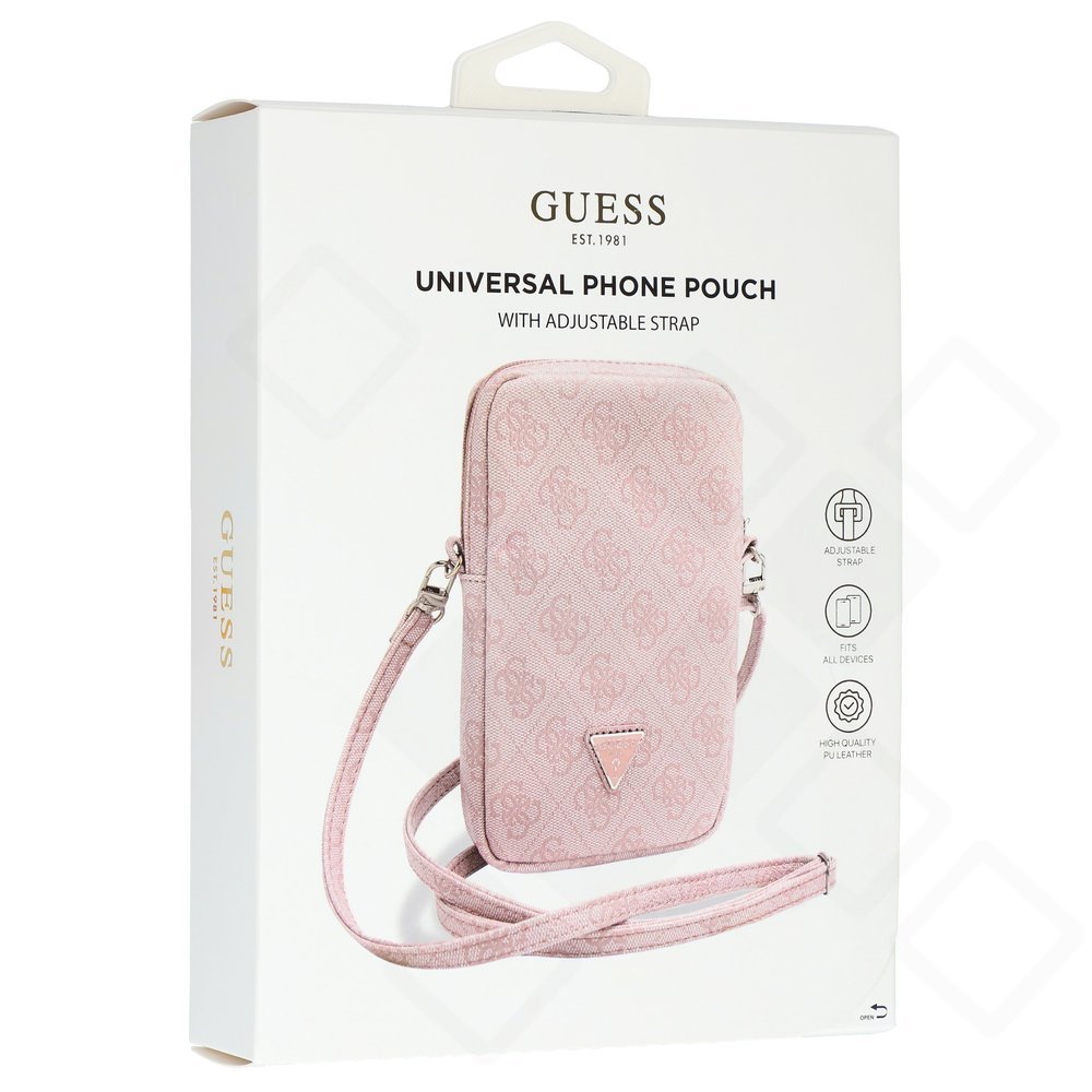 Guess PU 4G Triangle Logo Wallet – Stilvolle Handytasche mit Reißverschluss