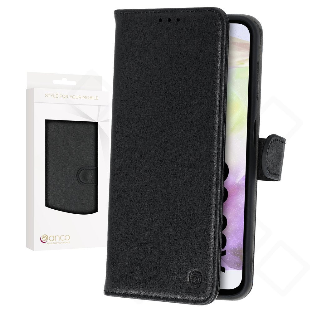 anco Basic Bookcase für Samsung Galaxy A35 5G – PU Leder Hülle mit Kartenfach