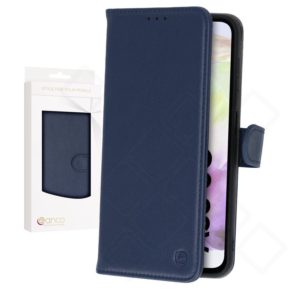 anco Basic Bookcase für Samsung Galaxy A35 5G – PU Leder Hülle mit Kartenfach