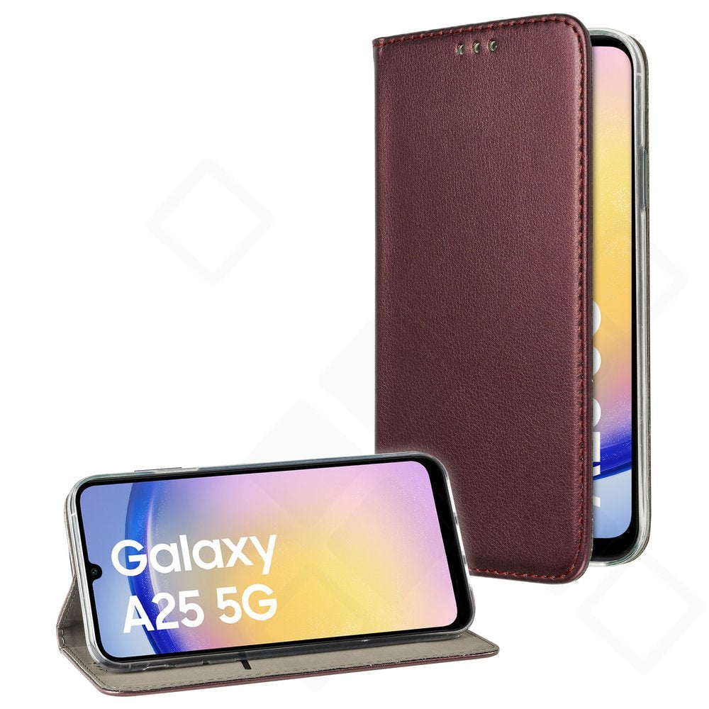 Bookcase Basic Magnetic für Samsung Galaxy A25 5G – PU Leder Hülle mit Kartenfach