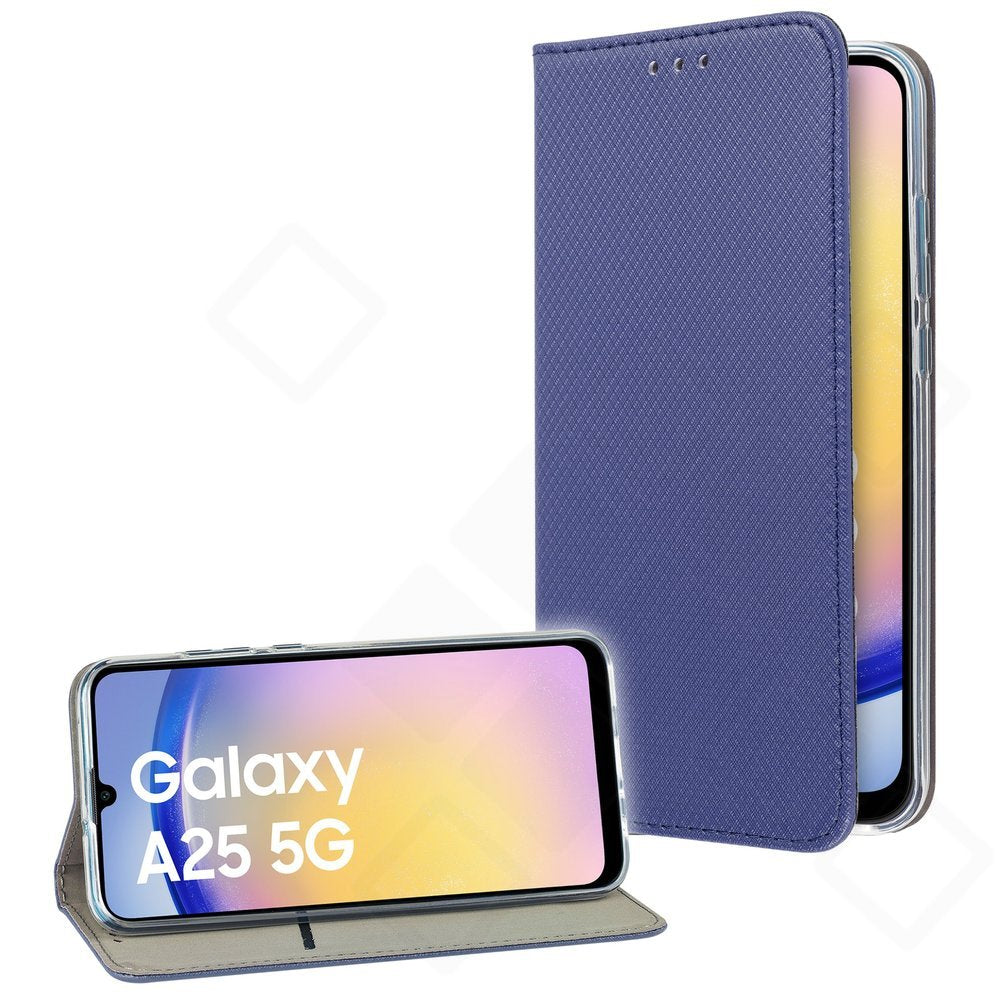 Bookcase Basic Magnetic für Samsung Galaxy A25 5G – PU Leder Hülle mit Kartenfach