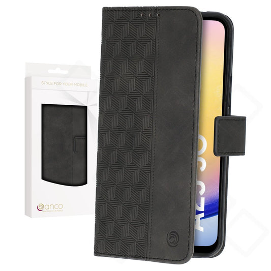 anco Bookcase Geometric für Samsung Galaxy A25 5G – Hülle mit Kartenfach