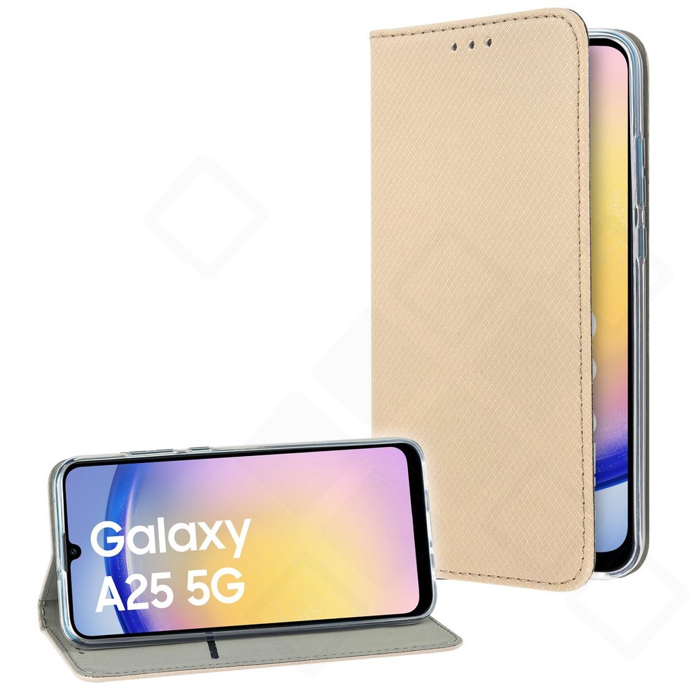 Bookcase Basic Magnetic für Samsung Galaxy A25 5G – PU Leder Hülle mit Kartenfach