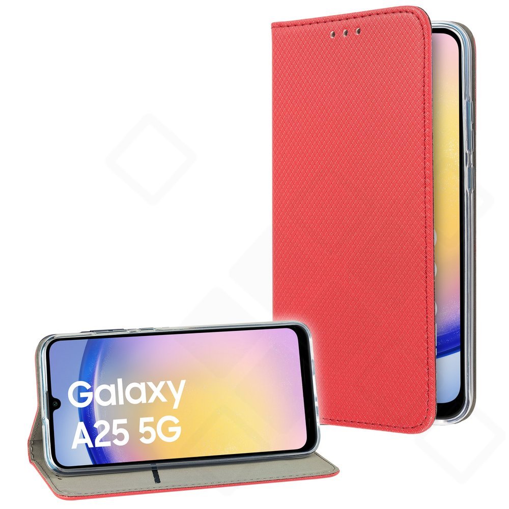 Bookcase Basic Magnetic für Samsung Galaxy A25 5G – PU Leder Hülle mit Kartenfach