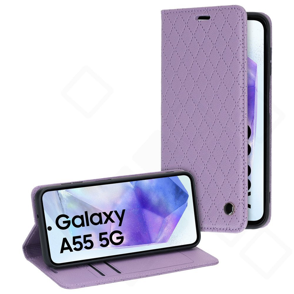 Bookcase Hülle mit Kartenfach für Samsung Galaxy A55 5G – Magnetverschluss