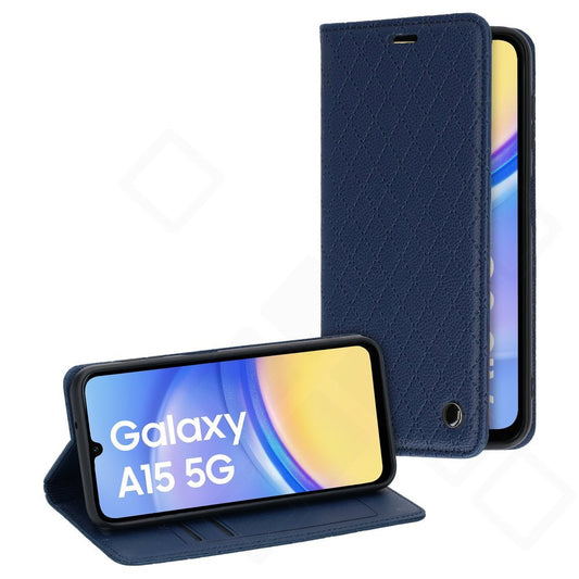 Bookcase Hülle mit Kartenfach für Samsung Galaxy A15 / A15 5G – Magnetic PU Leder