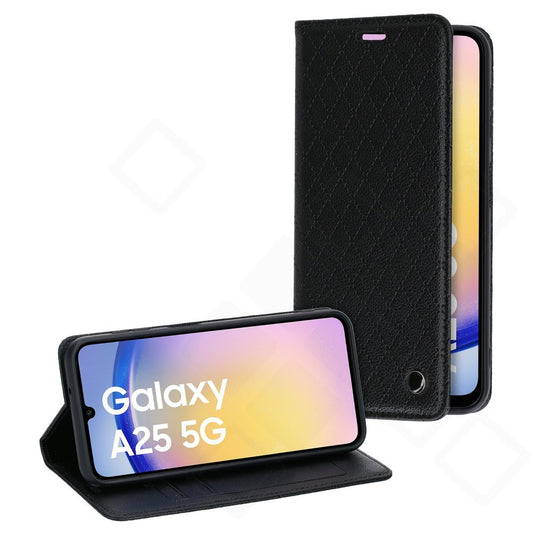anco Bookcase Style Magnetic Samsung Galaxy A25 5G – PU Leder Hülle mit Kartenfach
