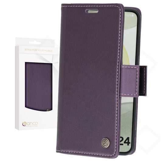 anco Bookcase Miami für Samsung Galaxy S24 – Wallet Hülle mit Kartenfächern