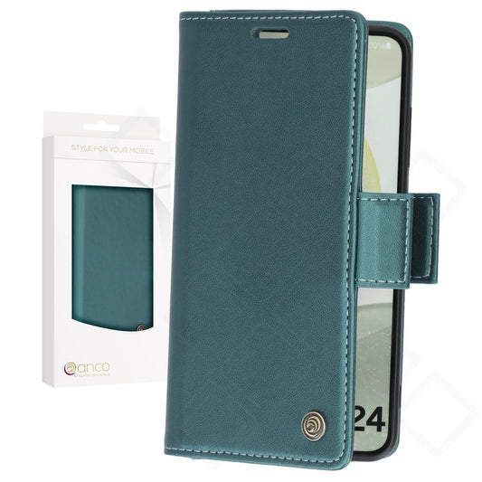 anco Bookcase Miami für Samsung Galaxy S24 – Wallet Hülle mit Kartenfächern