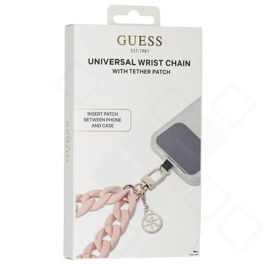 Guess Universal Big Hand Strap Acrylic 4G Charm – Pink