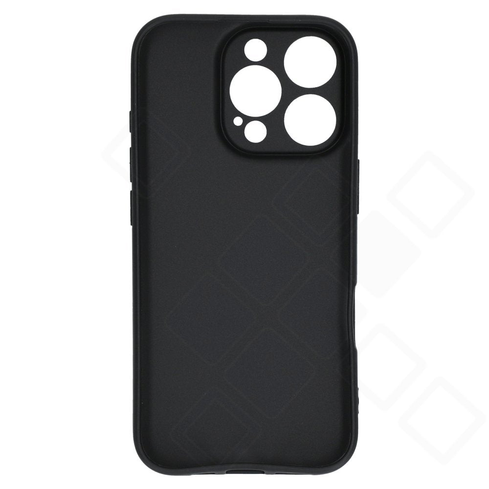 anco Dark Case für Apple iPhone 16 Pro – Mattes TPU Schutz-Cover in Schwarz