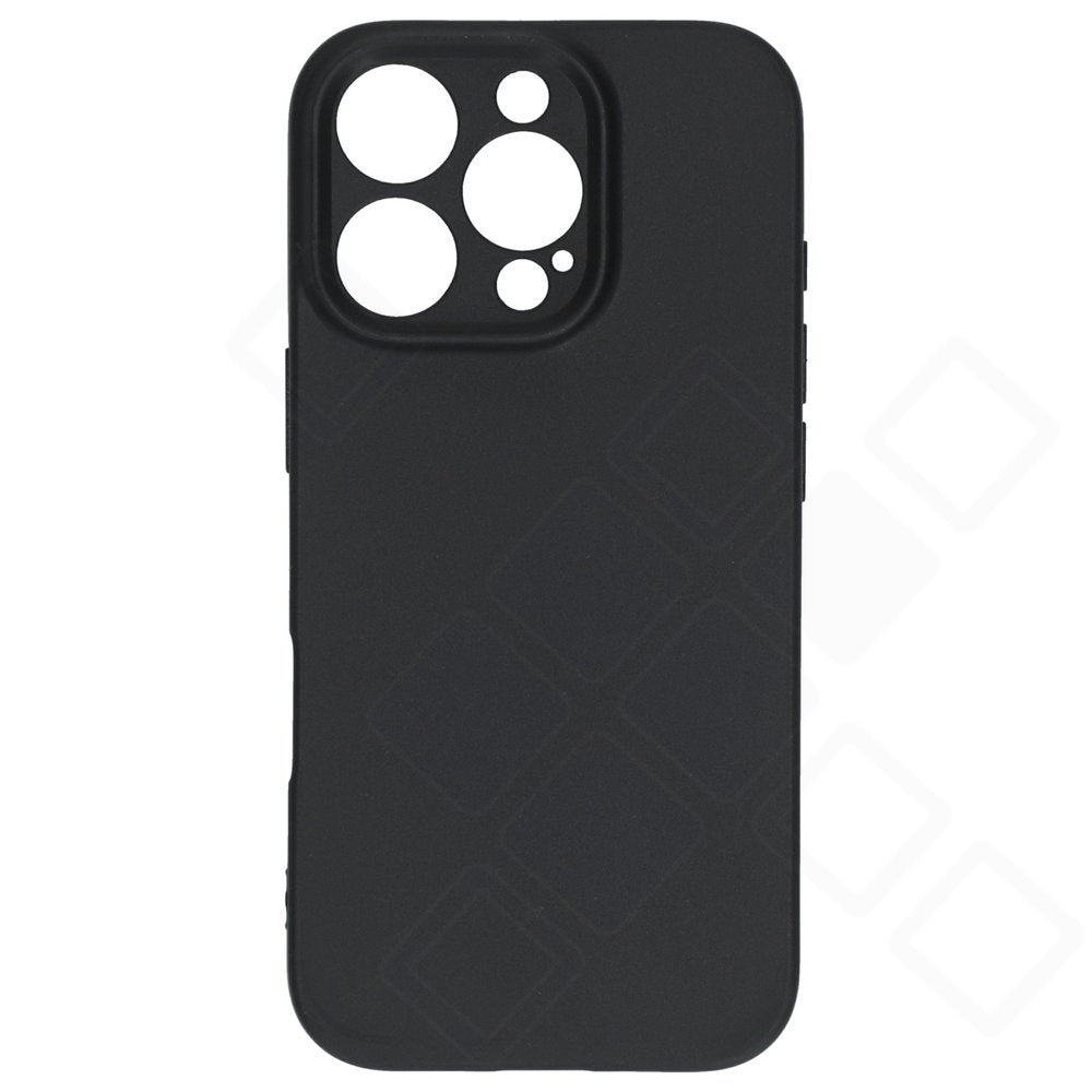 anco Dark Case für Apple iPhone 16 Pro – Mattes TPU Schutz-Cover in Schwarz