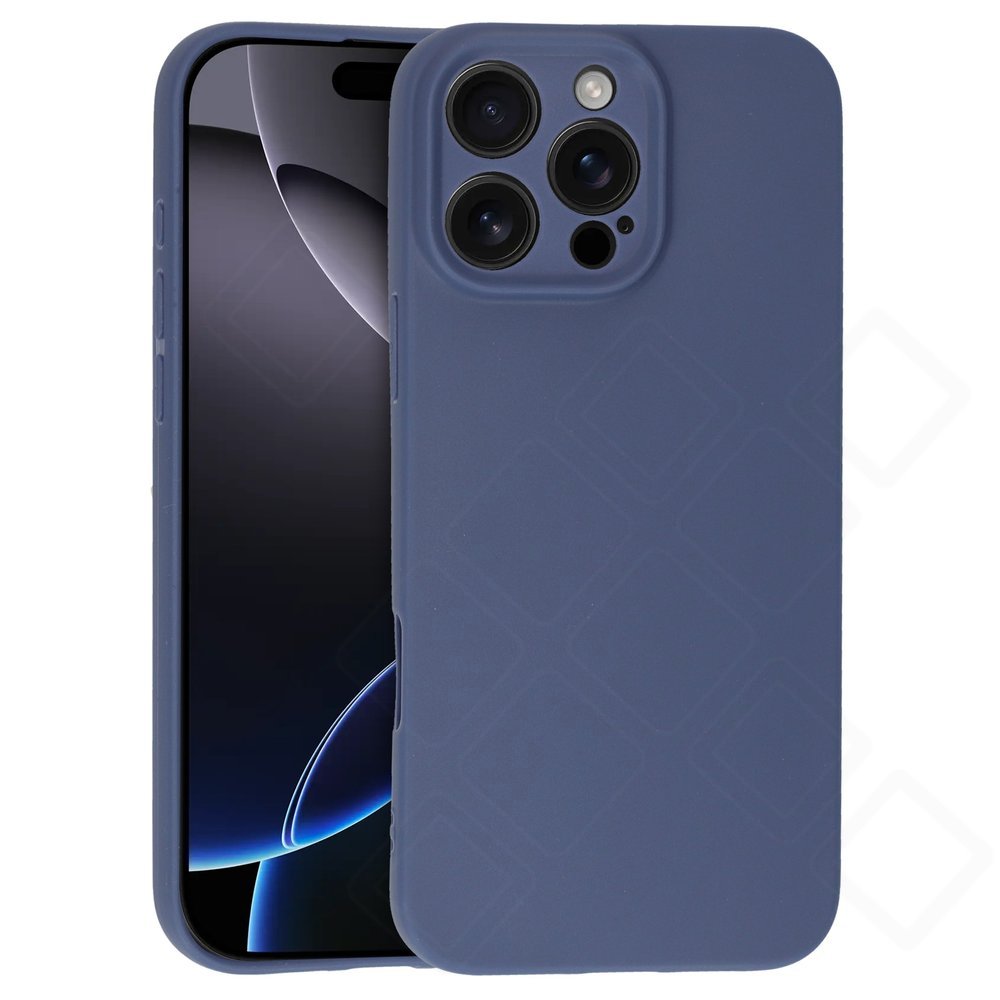 TPU Case für Apple iPhone 16 Pro Max – Mattes Schutzcase Dark Blue